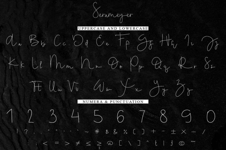 Serameyer Handwriting Font - Image 7