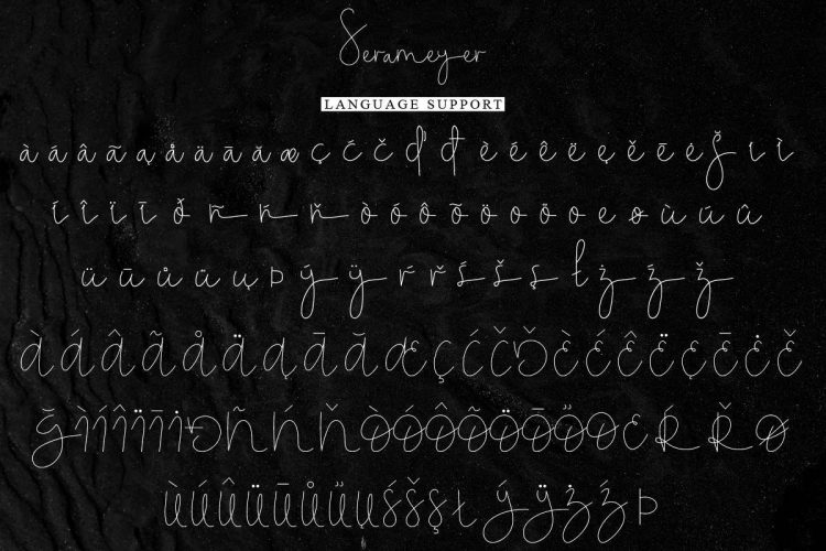 Serameyer Handwriting Font - Image 3