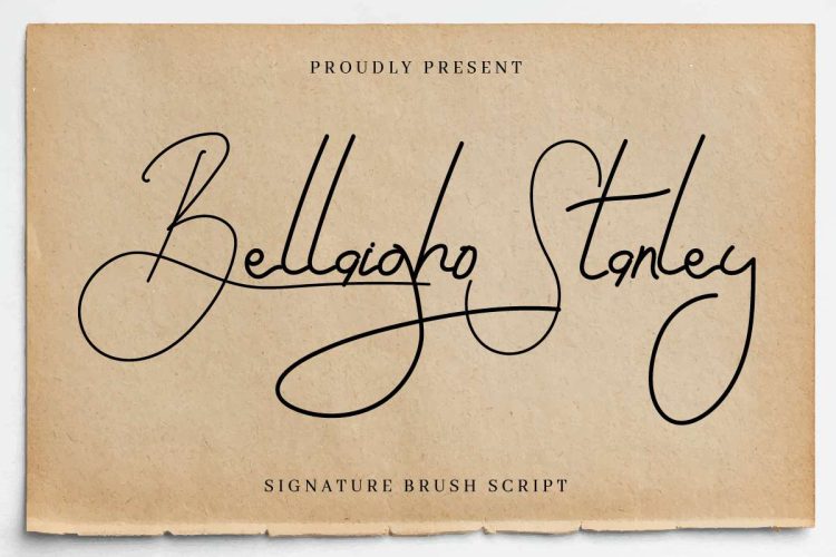 Bellaigho Stanley Signature Brush Script Font