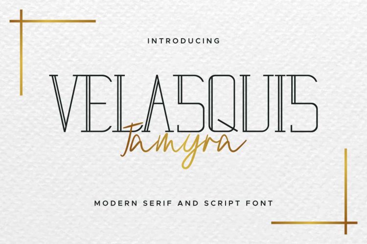 Velasquis Tamyra Font Duo