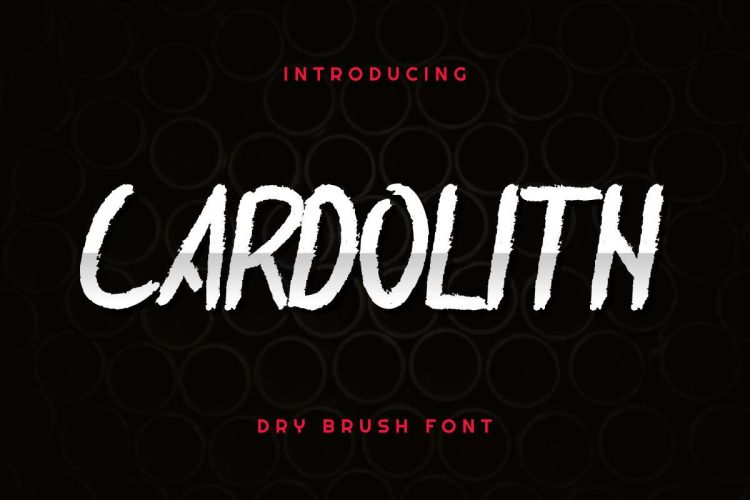 Cardolith Rough Font