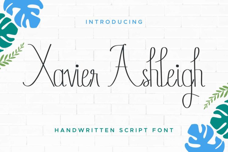 Xavier Ashleigh Calligraphy Font