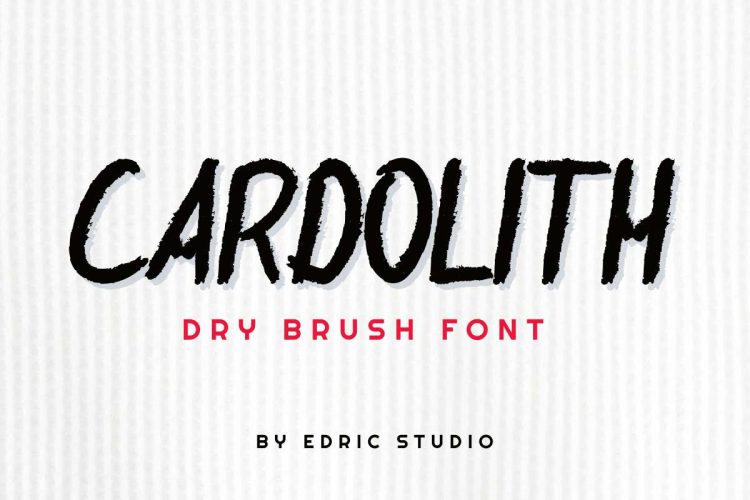 Cardolith Rough Font - Image 10