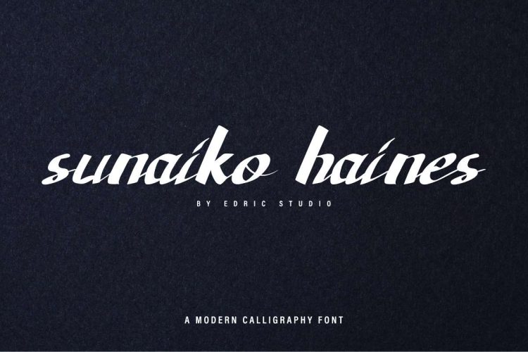 Sunaiko haines Calligraphy Font