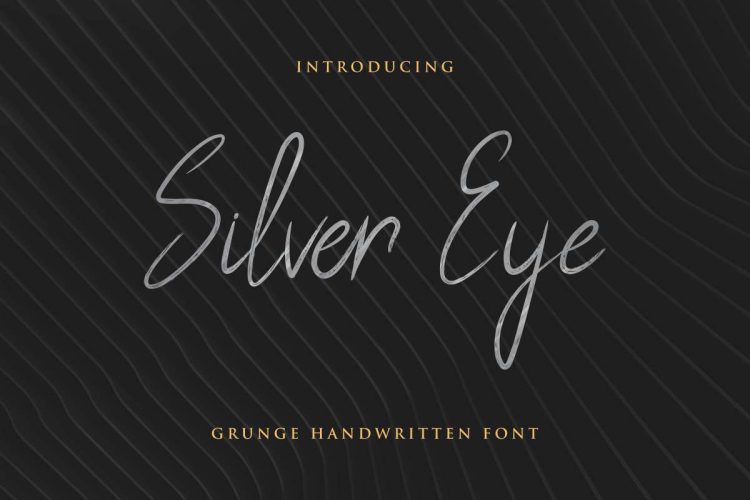 Silver Eye Handwritten Font