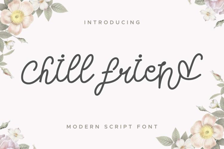 Chill Friend Modern Script Font