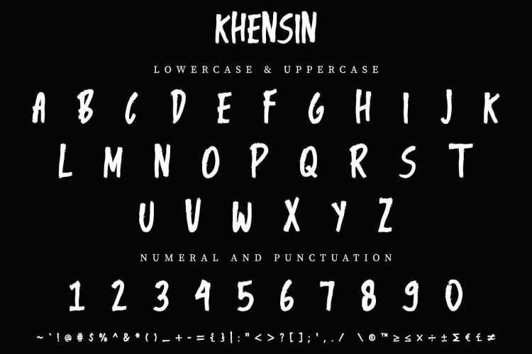 KHENSIN Brush Font - Image 5