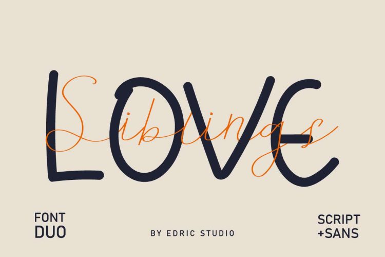 Siblings Love Font Duo