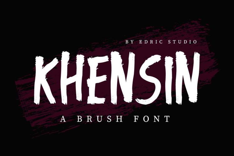 KHENSIN Brush Font