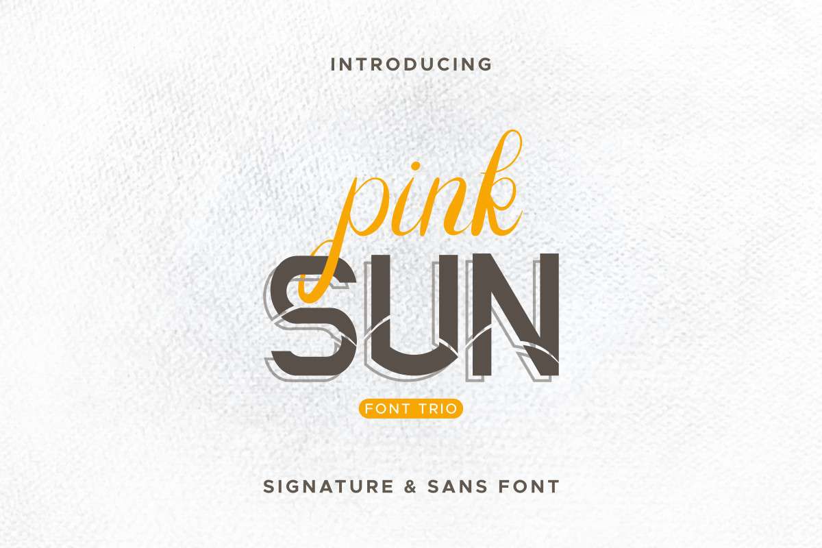 pink sun sans