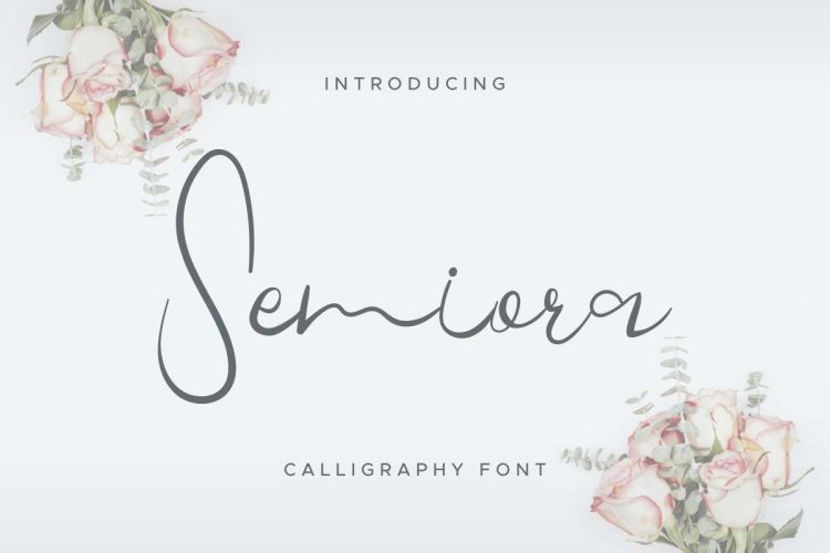 Semiora Calligraphy Font