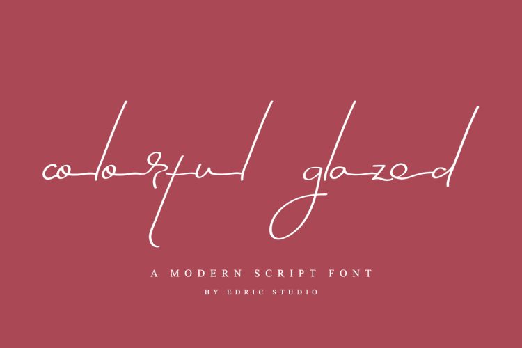 Colorful Glazed Signature Font - Image 2