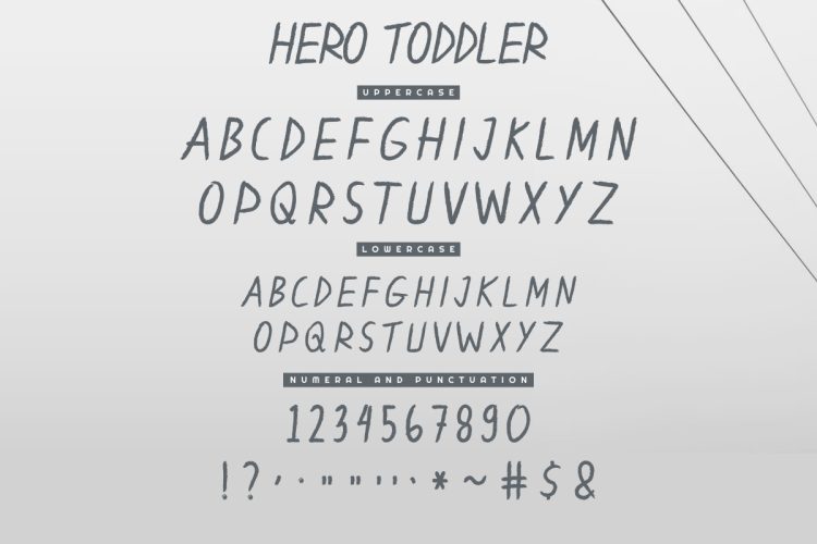 Hero Toddler Font Duo Family - Image 5