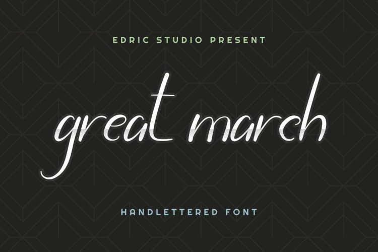 Great March Calligraphy Font - Image 10