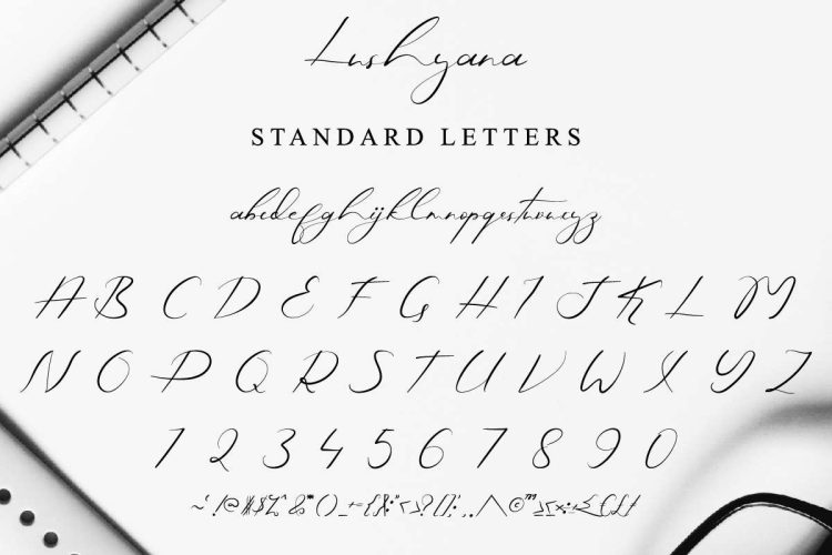 Lushyana Signature Font - Image 5