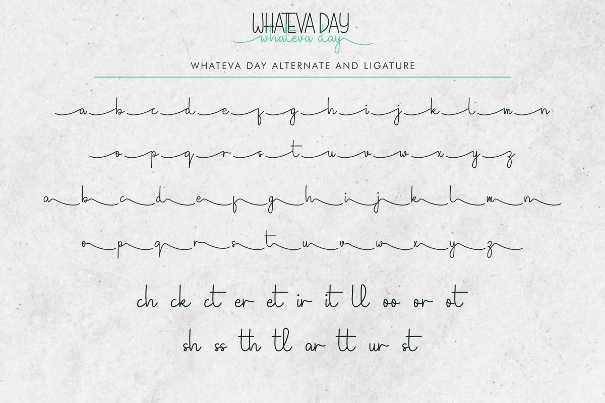 Whateva Day Font by Edric Studio