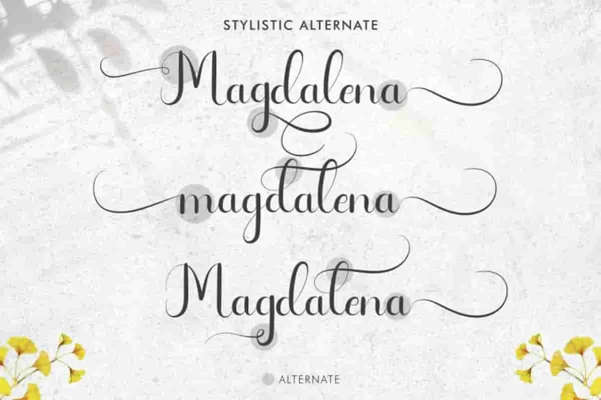 Bestnine Calligraphy Font