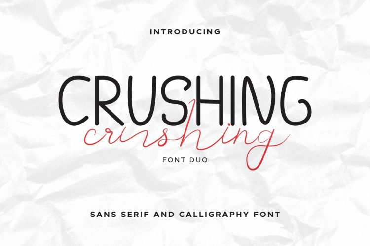 Crushing Font Duo