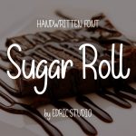 Sugar roll font