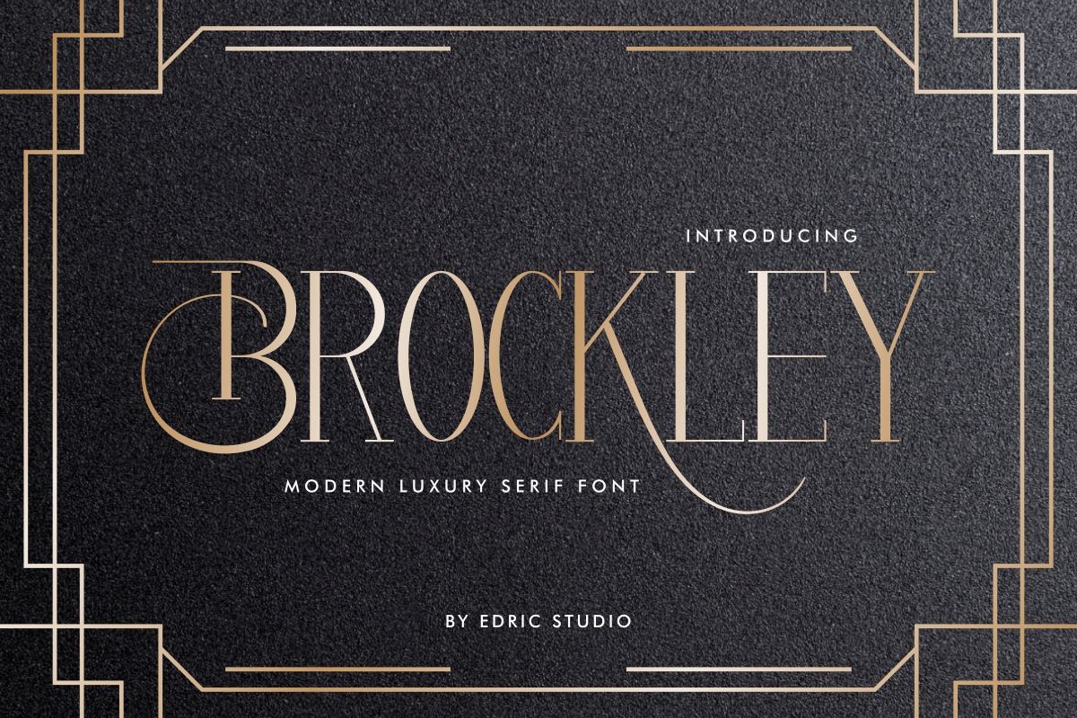 Brockley Luxury Serif Font by Edric Studio
