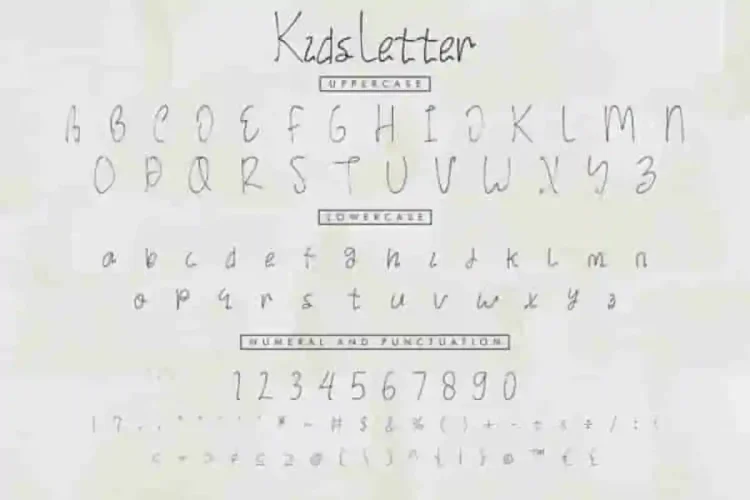 Kids Letter