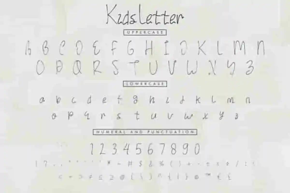 Kids Letter