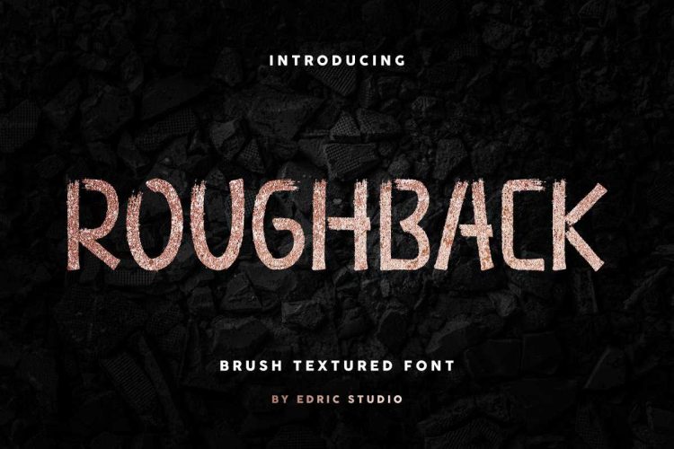 Roughback Brush Font