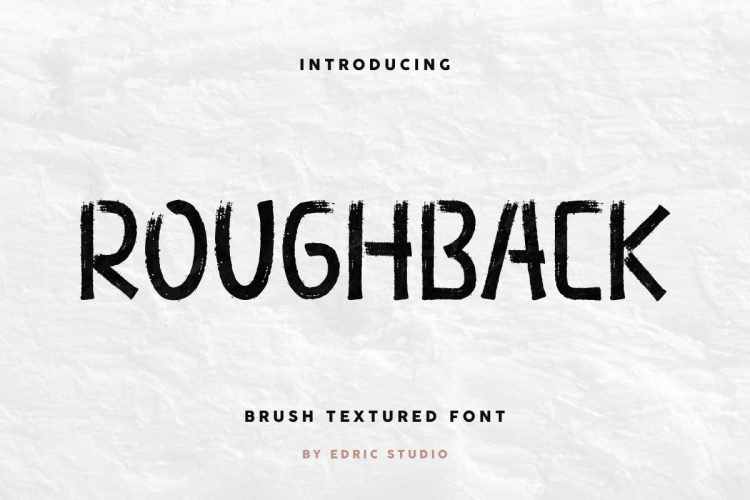 Roughback Brush Font - Image 3