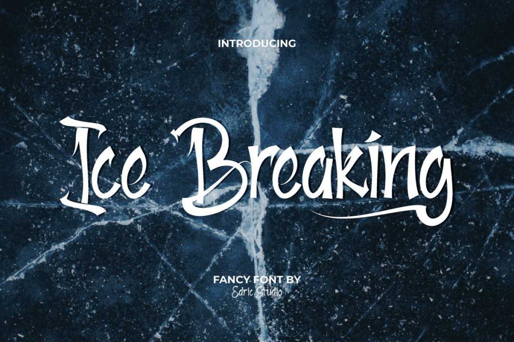 Ice Breaking Font by EdricStudio