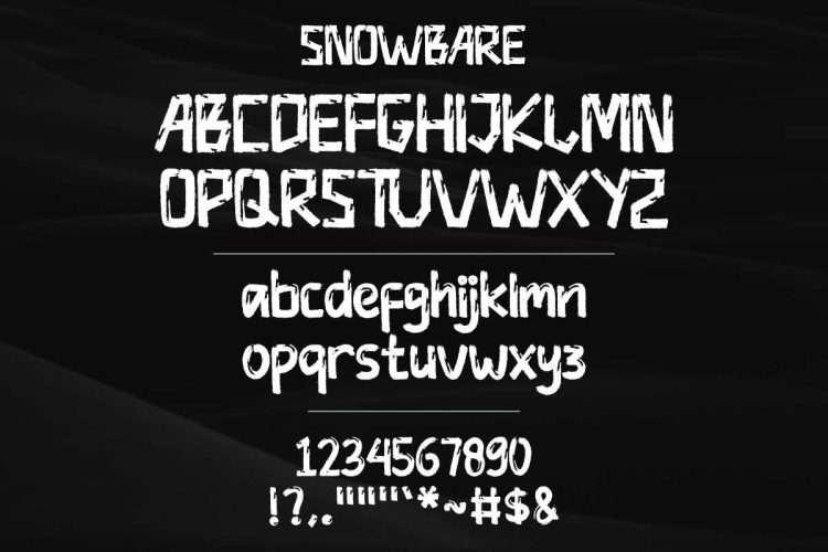 Snowbare Font - Image 5