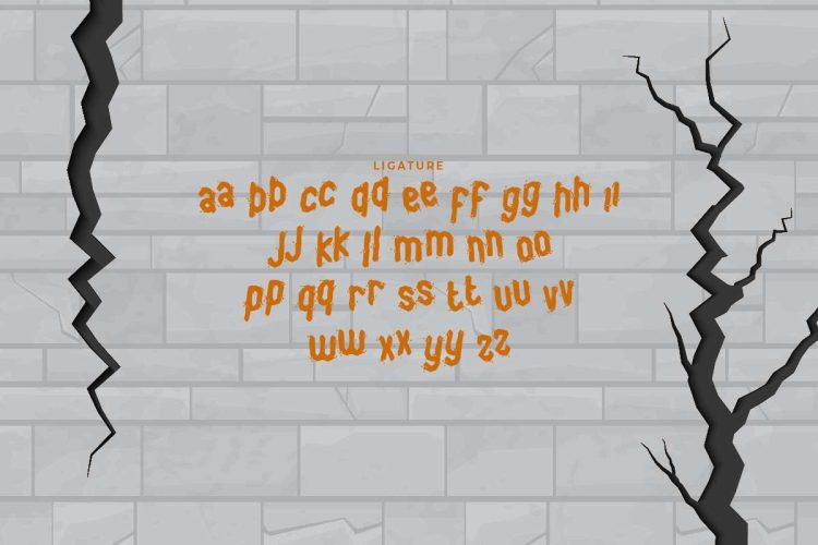 Cracked Words Font - Image 7