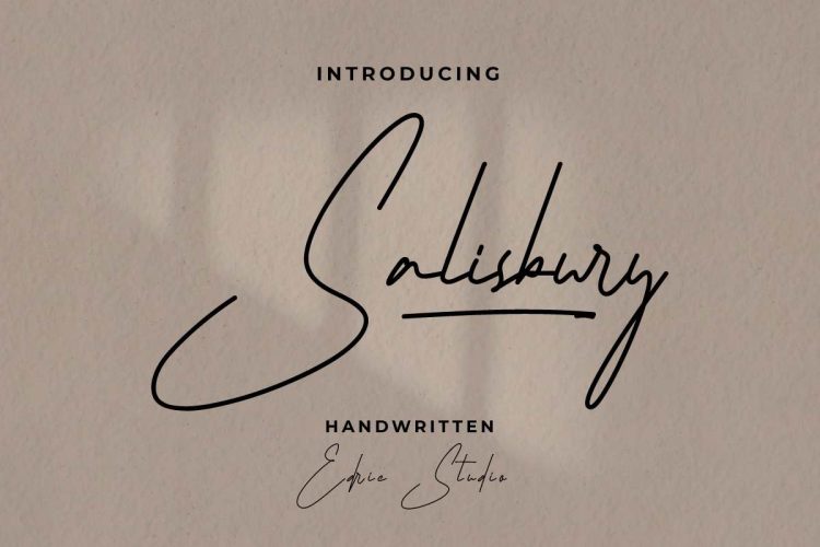 Salisbury Handwriting Font - Image 11