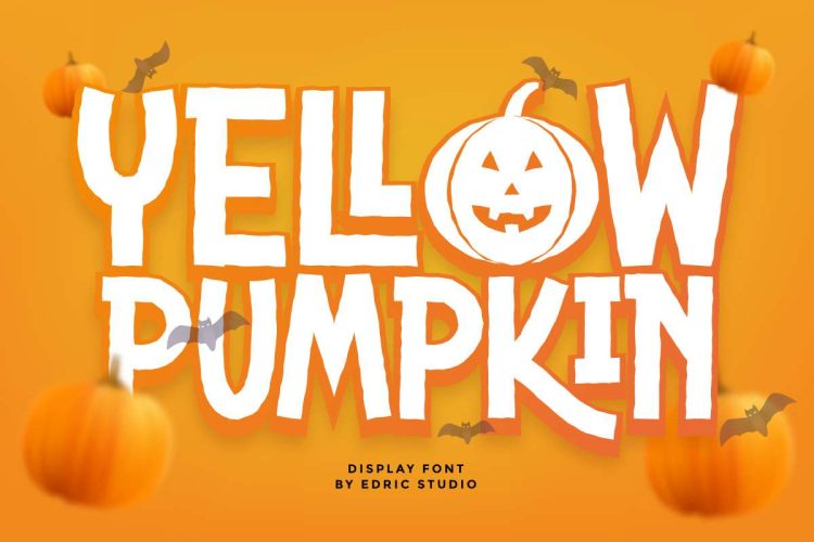 Yellow Pumpkin Font - Image 10