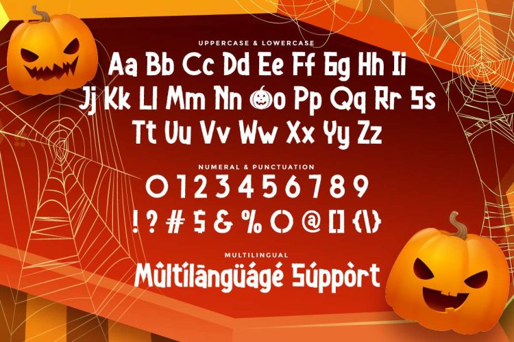 Yellow Pumpkin Font - Image 3