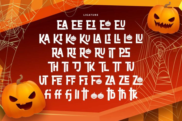 Yellow Pumpkin Font - Image 5