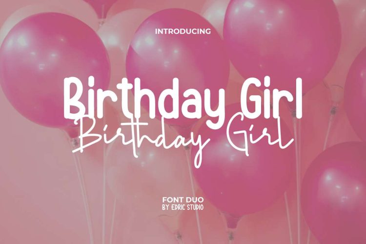 Birthday Girl Font Duo - Image 11