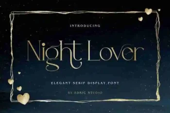 Night Lover Display Font