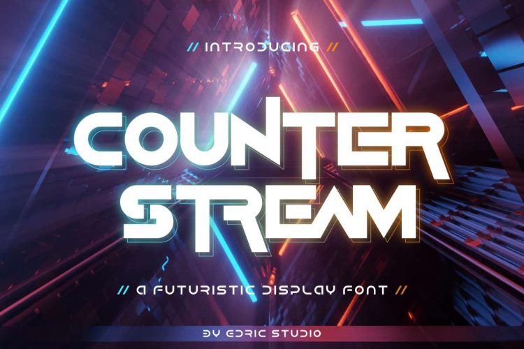 Counter Stream Font