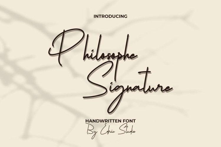 Philosophe Signature Font