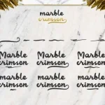 Marble Crimson