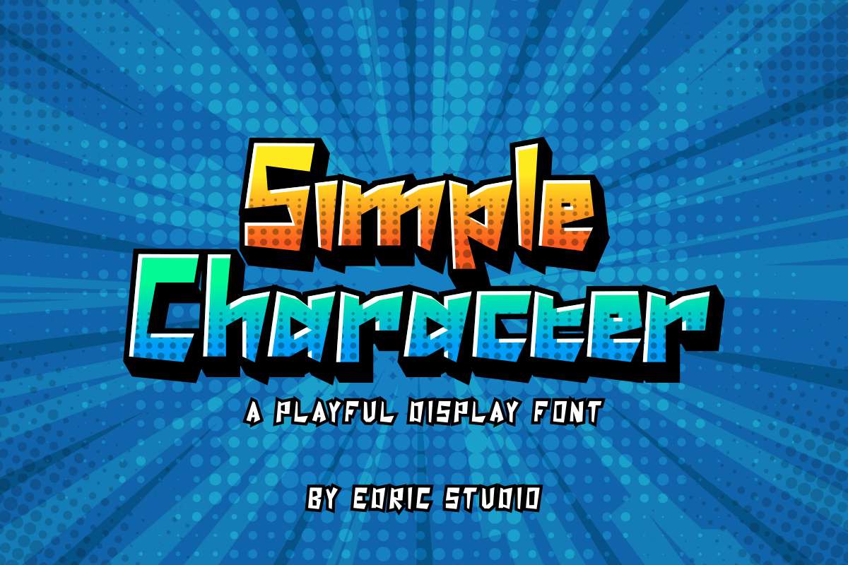 Simple Character Comic Font