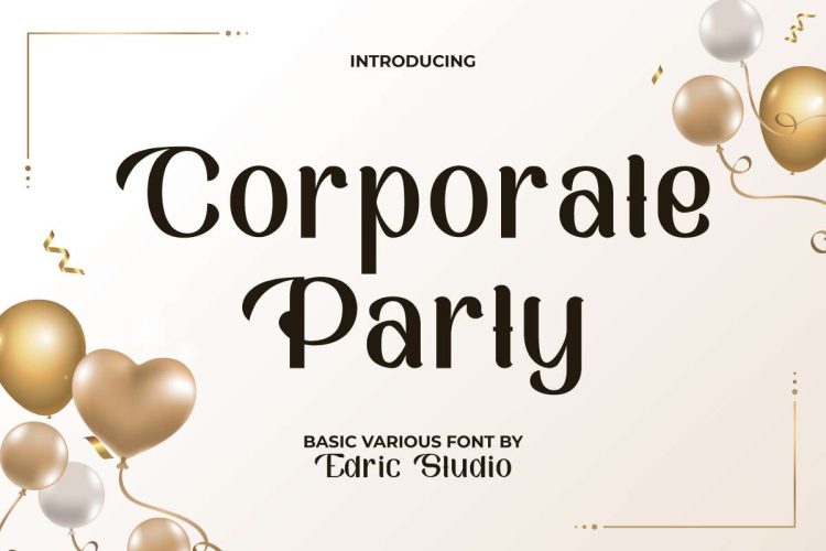 Corporate Party Font