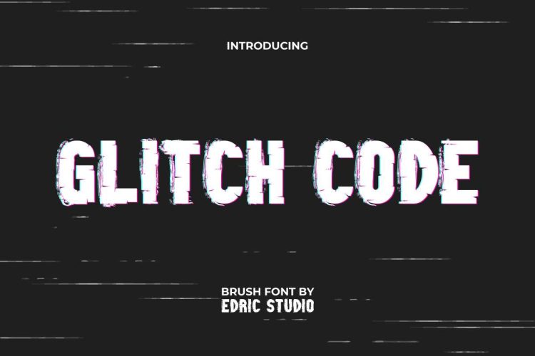 Glitch Code Font