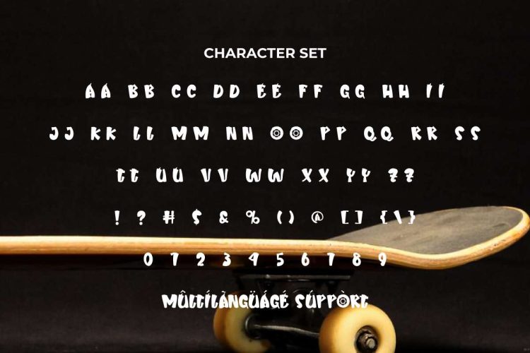 Skateboard Wheels Font - Image 5