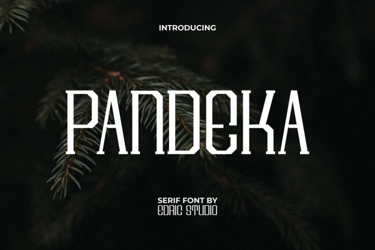 Pandeka Square Serif Font