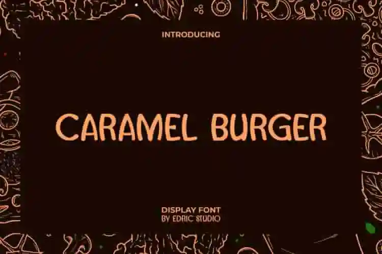 caramel burger