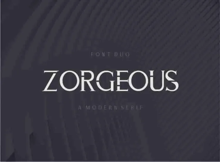 ZORGEOUS Font