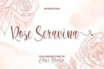 Rose Seravina Calligraphy Font