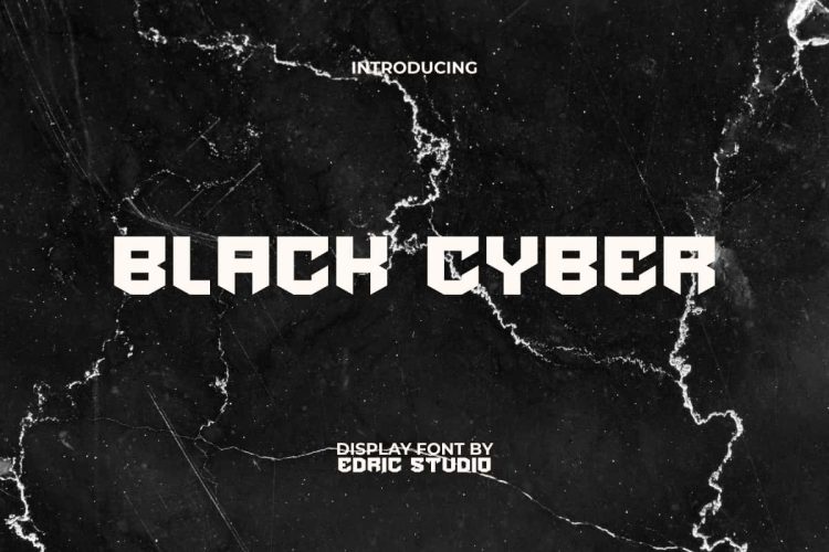 Black Cyber Font - Image 9