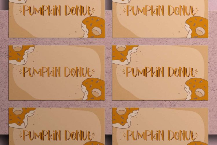 Pumpkin Donut Font - Image 2